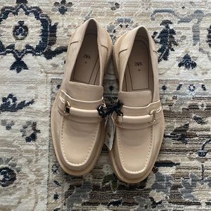 NWT Zara platform loafers